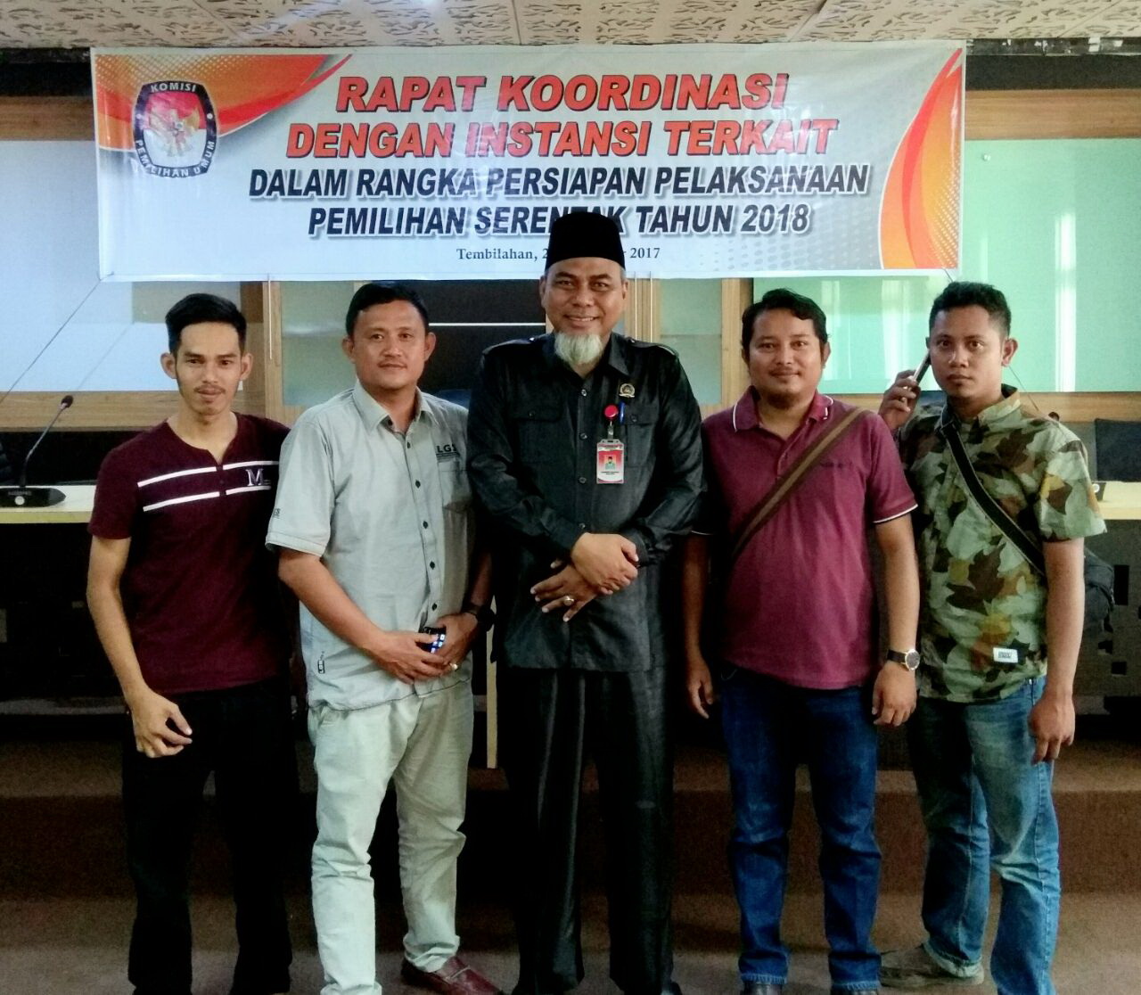 Persiapan Pemilihan Serentak, KPU Inhil Gelar Rakor Bersama Instansi Terkait